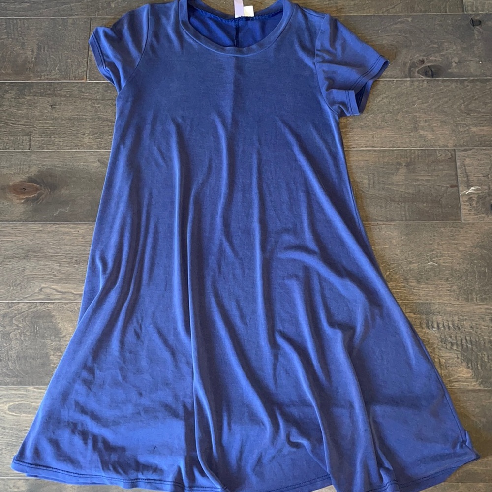 Blue tshirt dress